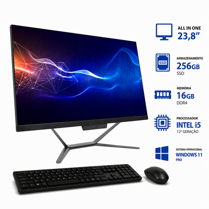 All in One 23,8" Intel Core i5 12400 16GB SSD 256GB